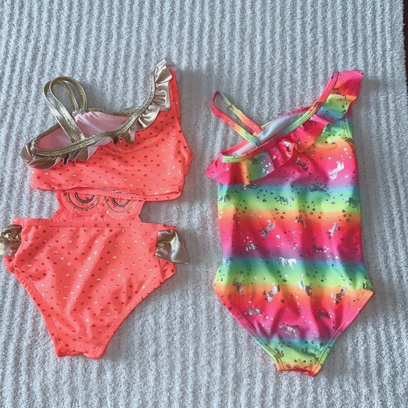 Freestyle Revolution Coral and Gold Swimsuit - Picture 8 of 8
